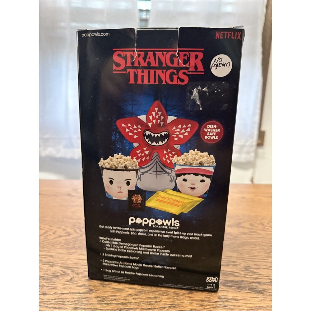 Poppowls netflix stranger things demogorgon popcorn bucket movie night nopopcorn